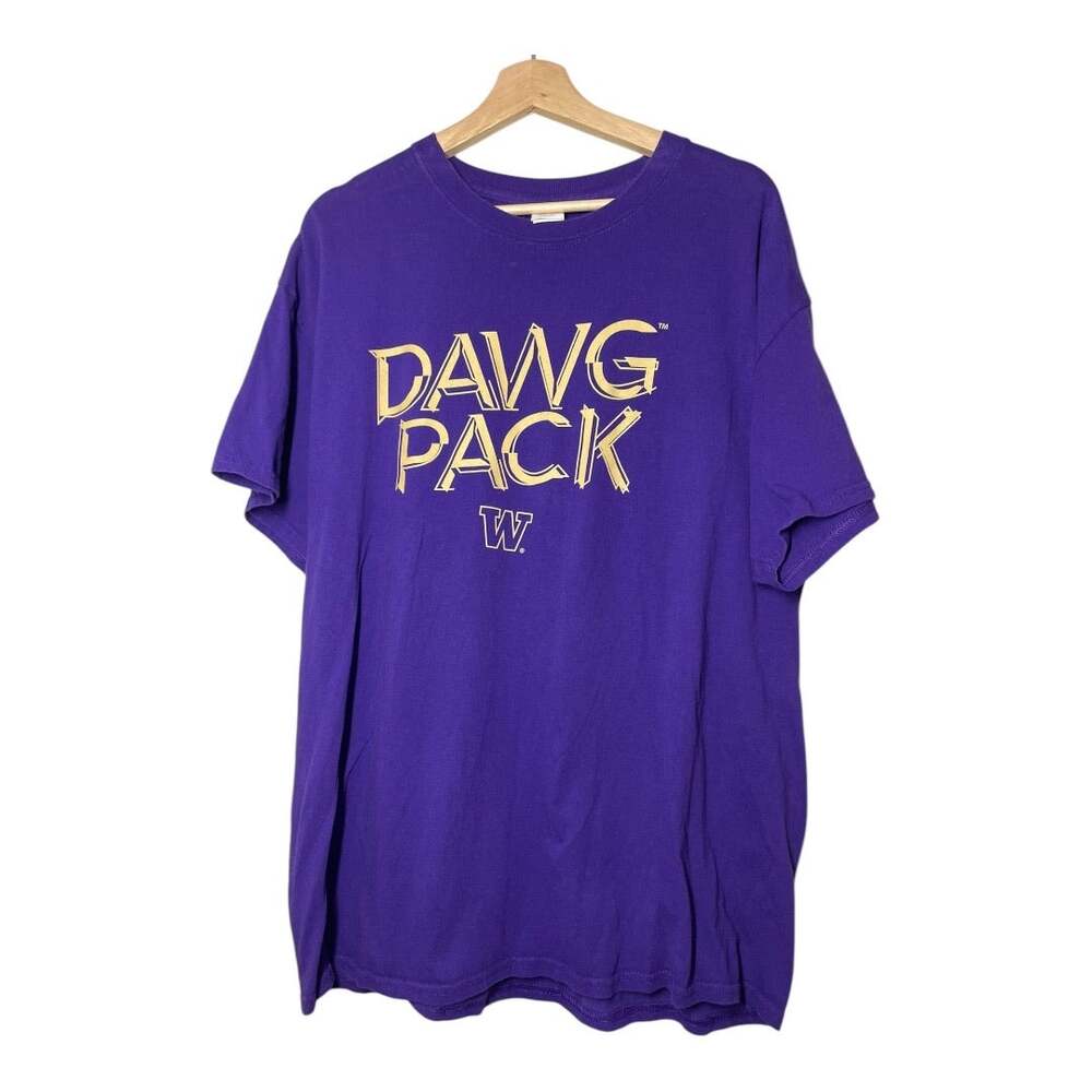 UW University of Washington Huskies Mens T-Shirt Size XL Purple Cotton